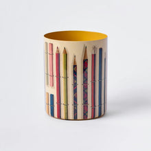 Load image into Gallery viewer, Vintage Pencils &amp; Chalks Enamel Everything Pot | Roomytown
