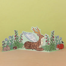 Load image into Gallery viewer, Enchanted Peryton Die-Cut Card by Fee Greening | Art Angels