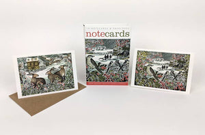 Holly Hedge/We Three Hares Notecards - Angela Harding | Art Angels