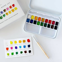 Load image into Gallery viewer, Watercolor paint set 18 colors with brush | emily lex studio