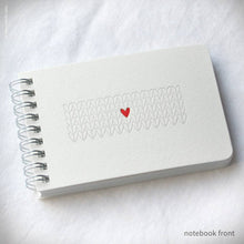 Load image into Gallery viewer, Heart Knitting Spiral Notebook | Inkello Letterpress