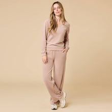 Load image into Gallery viewer, Softies | Vintage Velvet V-Neck with Wide Leg Pant