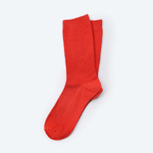 Load image into Gallery viewer, Everyday Solid Crew Socks — Scarlet | Hooray Sock Co.