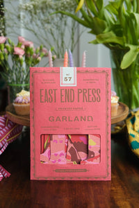 Happy Birthday Recycled Red Mix Sewn Garland | East End Press