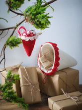Load image into Gallery viewer, Felted Christmas Candy Cones | Aveva