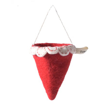 Load image into Gallery viewer, Felted Christmas Candy Cones | Aveva