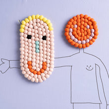 Load image into Gallery viewer, Happy Face Felt Trivet | Aveva