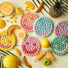 Load image into Gallery viewer, Smiley Felt Trivets | Aveva