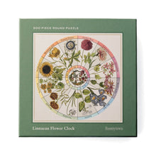 Load image into Gallery viewer, Flower Clock Round Jigsaw Puzzle | Roomytown