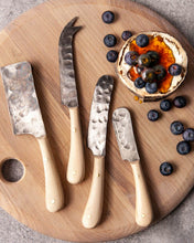 Load image into Gallery viewer, Artisan Forged Cheese Knives, Set of 4 | Farmhouse Pottery