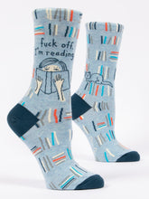 Load image into Gallery viewer, Women&#39;s Crew Socks | Blue Q