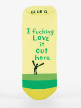Load image into Gallery viewer, Sneaker Socks | Blue Q