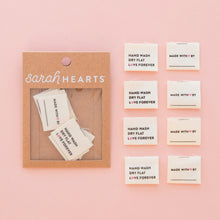 Load image into Gallery viewer, Knitting &amp; Sewing Labels | Sarah Hearts