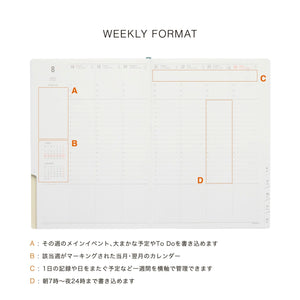 2026 Weekly Planner Nahe A5 Vertical | Hightide USA Inc.