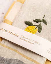 Load image into Gallery viewer, Lemon Hand-Stitched Towel Set | Olive &amp; Loom