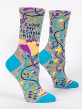 Load image into Gallery viewer, Women&#39;s Crew Socks | Blue Q