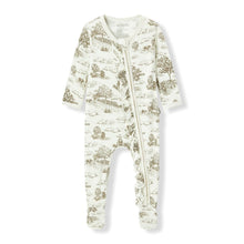 Load image into Gallery viewer, Ruffle Zipper Footed Romper | Milkbarn