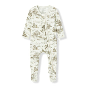 Ruffle Zipper Footed Romper | Milkbarn