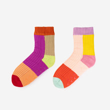Load image into Gallery viewer, Mismatch Knit House Socks | Verloop