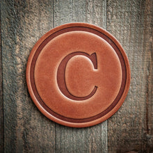 Load image into Gallery viewer, Monogram Leather Coasters | Sugarhouse Leather