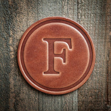 Load image into Gallery viewer, Monogram Leather Coasters | Sugarhouse Leather