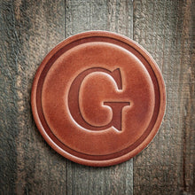 Load image into Gallery viewer, Monogram Leather Coasters | Sugarhouse Leather