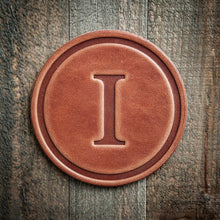 Load image into Gallery viewer, Monogram Leather Coasters | Sugarhouse Leather