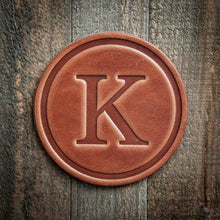 Load image into Gallery viewer, Monogram Leather Coasters | Sugarhouse Leather