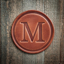 Load image into Gallery viewer, Monogram Leather Coasters | Sugarhouse Leather