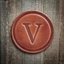 Load image into Gallery viewer, Monogram Leather Coasters | Sugarhouse Leather