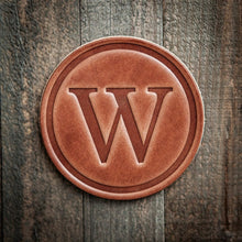 Load image into Gallery viewer, Monogram Leather Coasters | Sugarhouse Leather