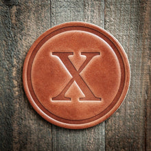 Load image into Gallery viewer, Monogram Leather Coasters | Sugarhouse Leather