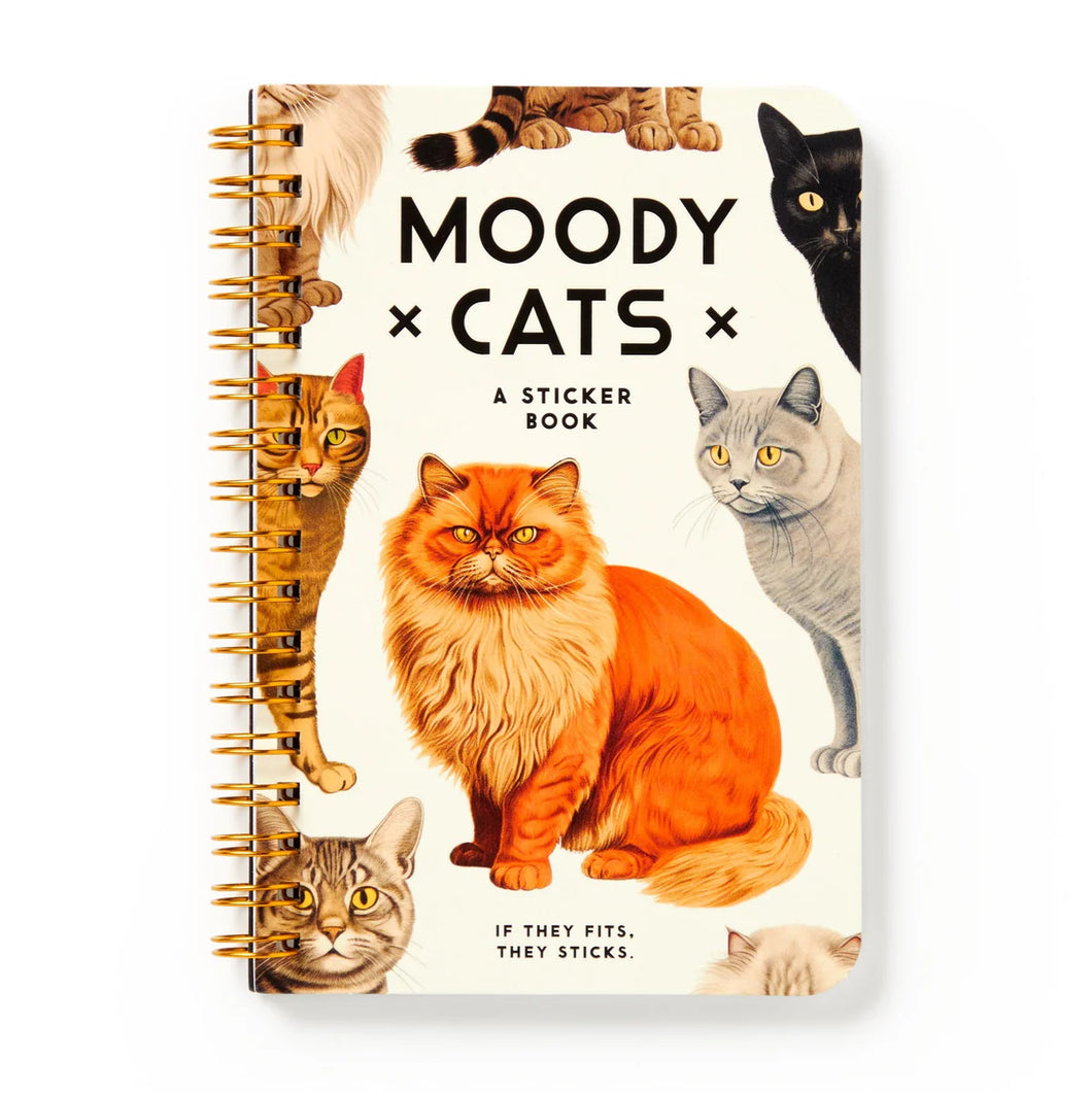 Moody Cats Sticker Book | Brass Monkey