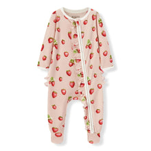 Load image into Gallery viewer, Ruffle Zipper Footed Romper | Milkbarn