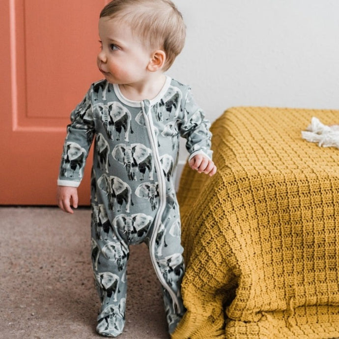Zipper Footed Romper | Milkbarn