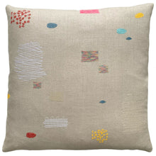 Load image into Gallery viewer, Patches Embroidered Pillow | K Studio