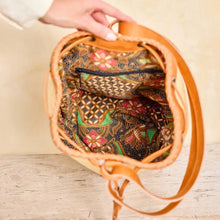 Load image into Gallery viewer, Rattan Sling Bag Backpack | The Winding Road