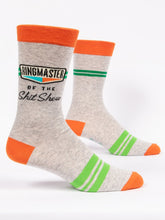 Load image into Gallery viewer, Men&#39;s Crew Socks | Blue Q