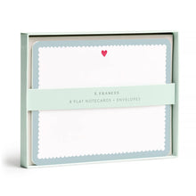Load image into Gallery viewer, Scalloped Heart Flat Note Set | E. Frances Paper