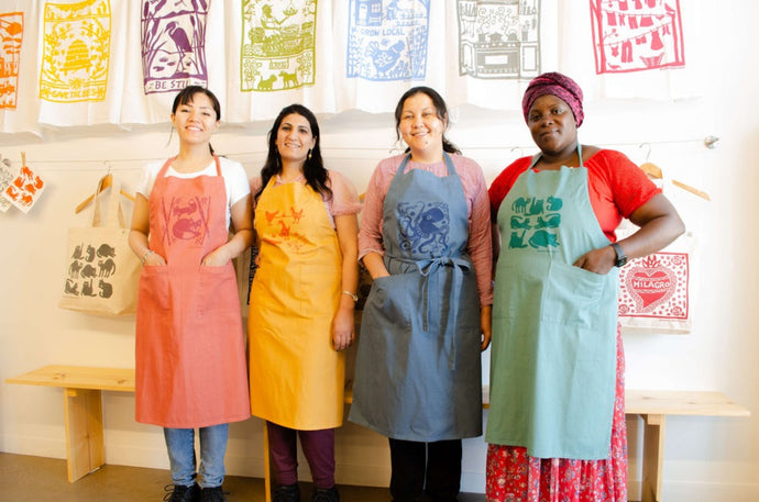 Stonewashed Aprons | Kei & Molly