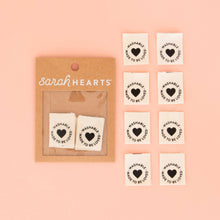 Load image into Gallery viewer, Knitting &amp; Sewing Labels | Sarah Hearts