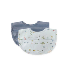 Load image into Gallery viewer, Water Repellent Baby Bibs with Pocket, Set of 2 | Pehr