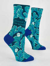 Load image into Gallery viewer, Women&#39;s Crew Socks | Blue Q