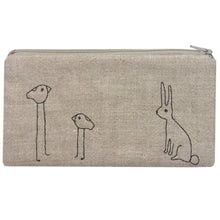 Load image into Gallery viewer, Embroidered Linen Pouch | K Studio