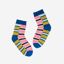 Load image into Gallery viewer, Zipper Stripe Knit House Socks | Verloop