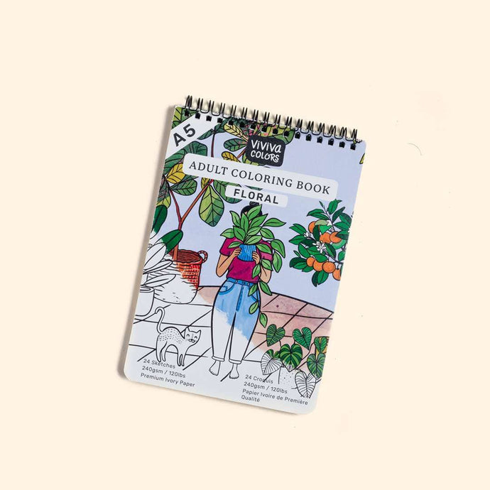Floral Adult Coloring Book | Viviva Colors