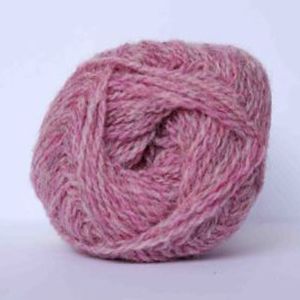 2 Ply Jumper Weight yarn - Mid Marled Pink