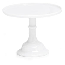 Load image into Gallery viewer, 10 inch, white glass cake plate