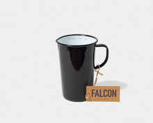 Load image into Gallery viewer, Black 2 pint ceramic pitcher