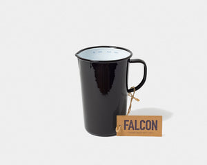Black 2 pint ceramic pitcher